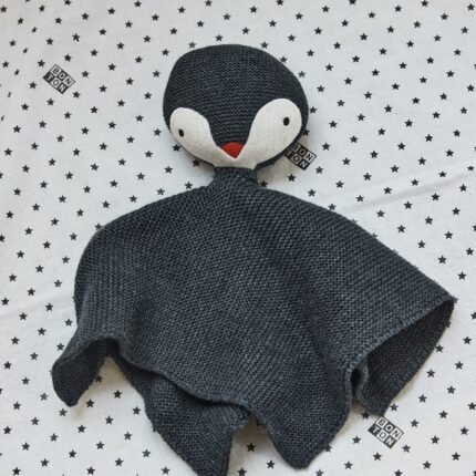 Doudou - Pingouin Tim gris foncé