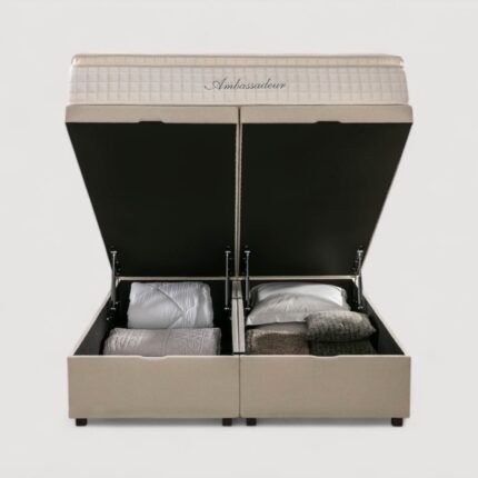 Lit coffre OUESSANT Luca Beige