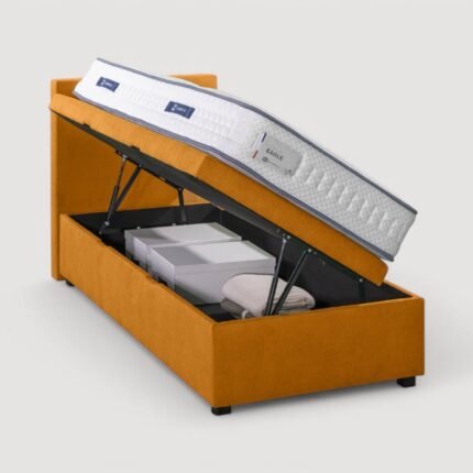 Lit coffre OUESSANT latéral Mine Mango