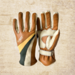 GANTS MOTO CUIR Wildust Sisters. 70'S STRIPE. CAMEL – Image 2