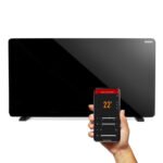 Convecteur De Chauffage En Verre Avec Wifi 2000w Noir Domo Do7356ch Domo