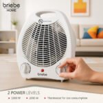 Radiateur et Ventilateur Soufflant. Portable. Air Chaud / Froid. Thermostat 2000 Blanc HT1126 – Image 3