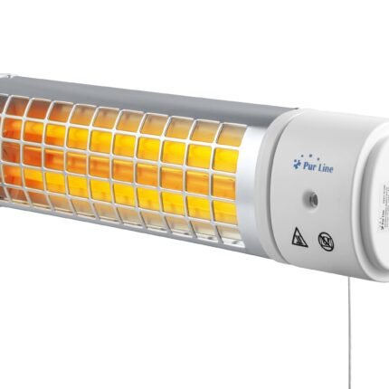 Chauffage halogène 1200W pour salle de bain Purline