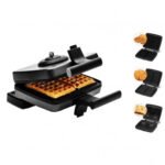 Gaufrier noir avec plaques