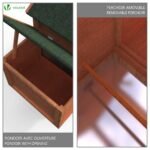 Poulailler en Bois avec Pondoir et Perchoir Accueillant 2 Poules – Image 2