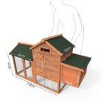 Poulailler en Bois avec Pondoir et Perchoir Accueillant 2 Poules – Image 5