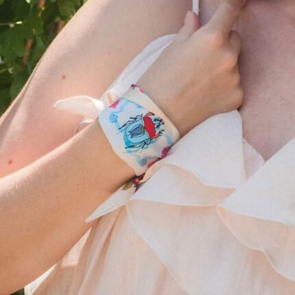 Foulard ruban  Le jardin