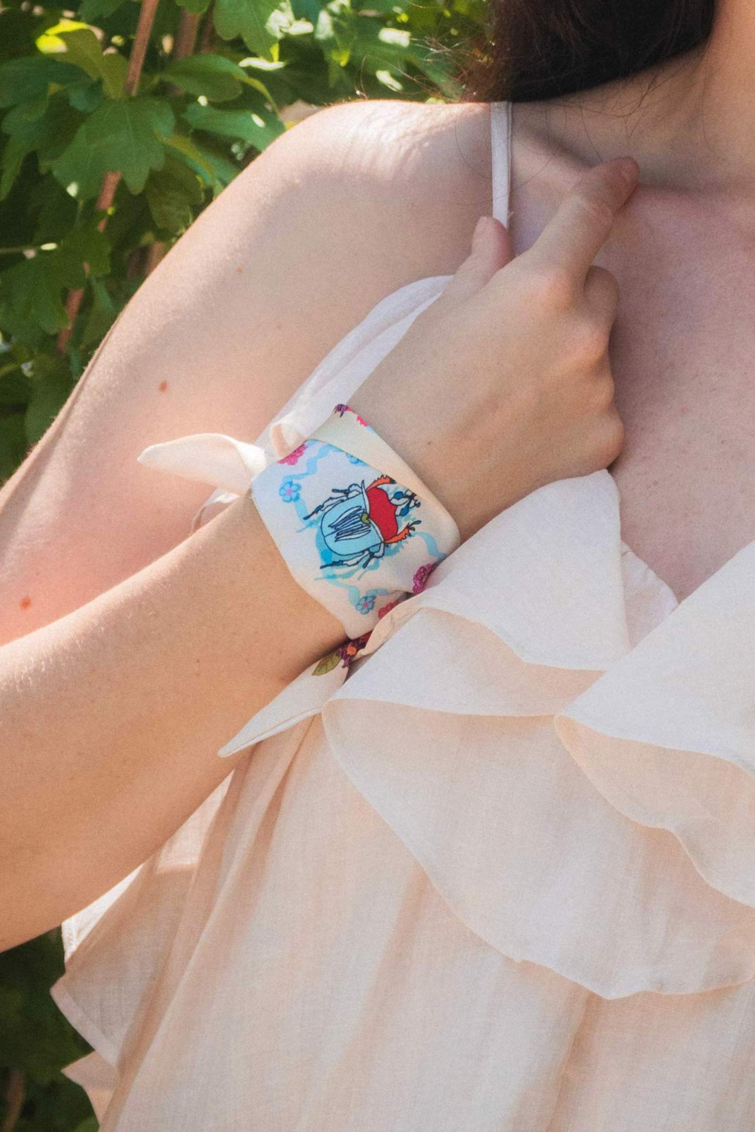 ruban-jardin17 Foulard ruban Le jardin – Image 1