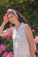 Foulard triangle le jardin – Image 6